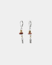 Boucles d'oreilles Elodea - Deux tons - Cacao