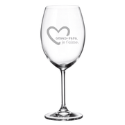 Verre gravé (vin 20 oz) - Grand-papa, je t'aime