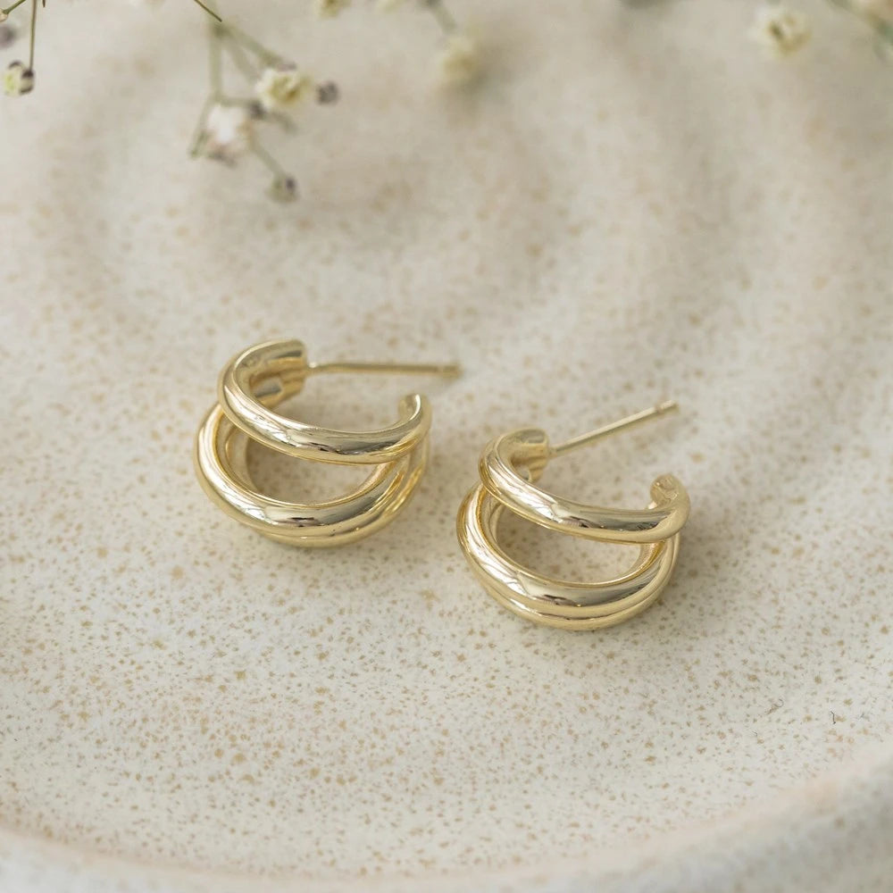 Boucles d'oreilles Hat trick - Or