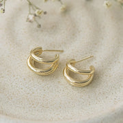 Boucles d'oreilles Hat trick - Or