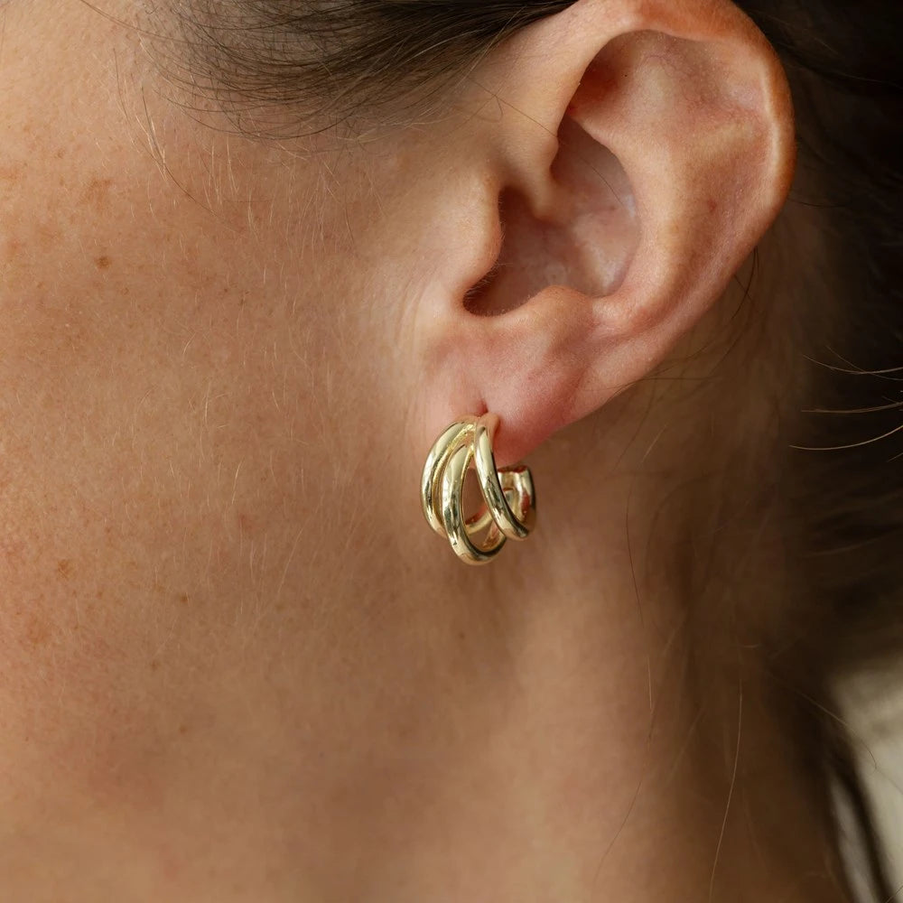 Boucles d'oreilles Hat trick - Or