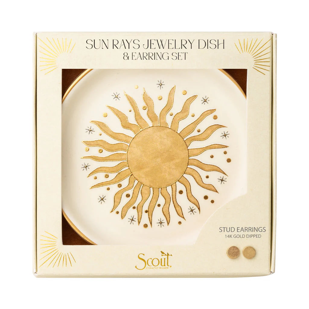 Assiette à bijoux Rayons de soleil - Or