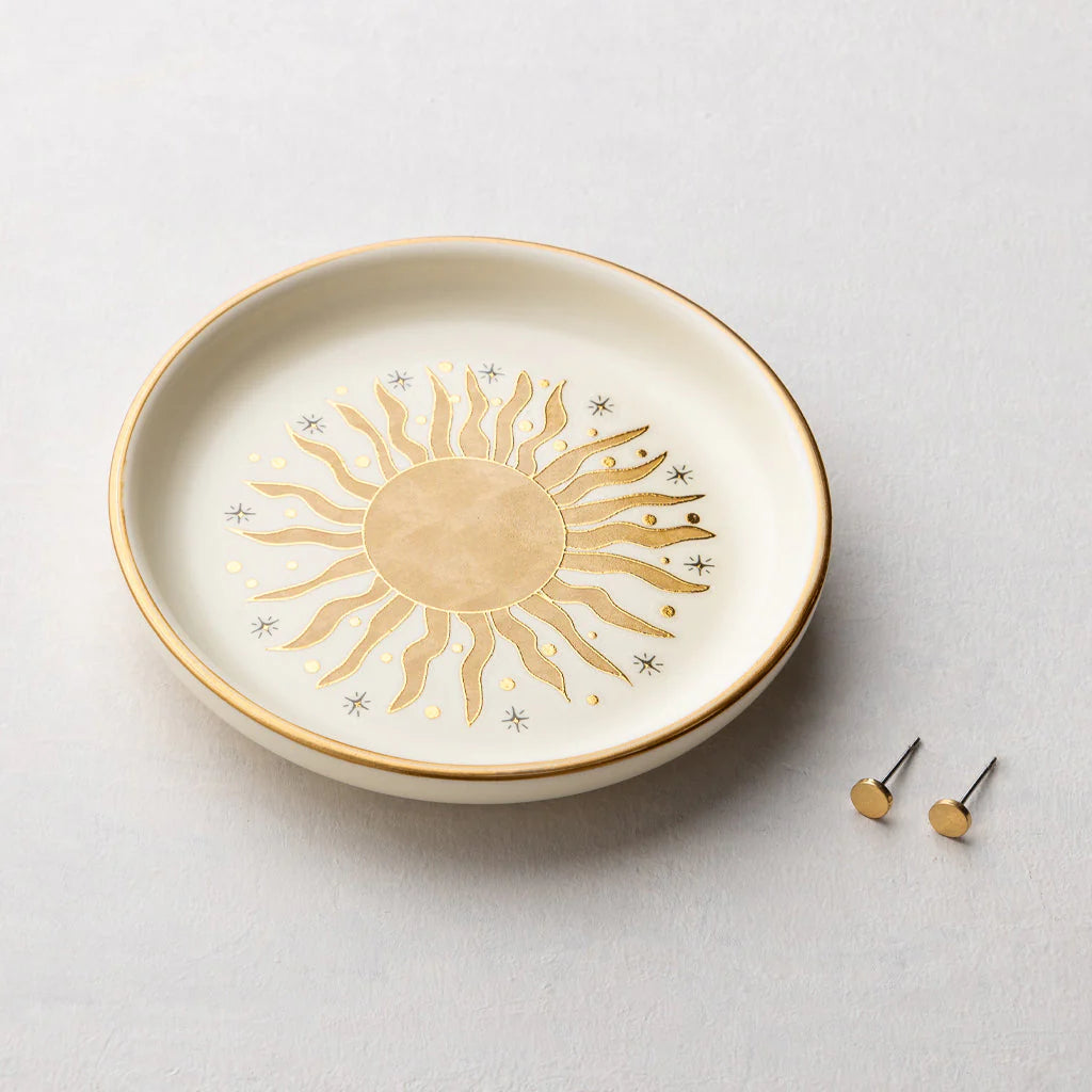 Assiette à bijoux Rayons de soleil - Or