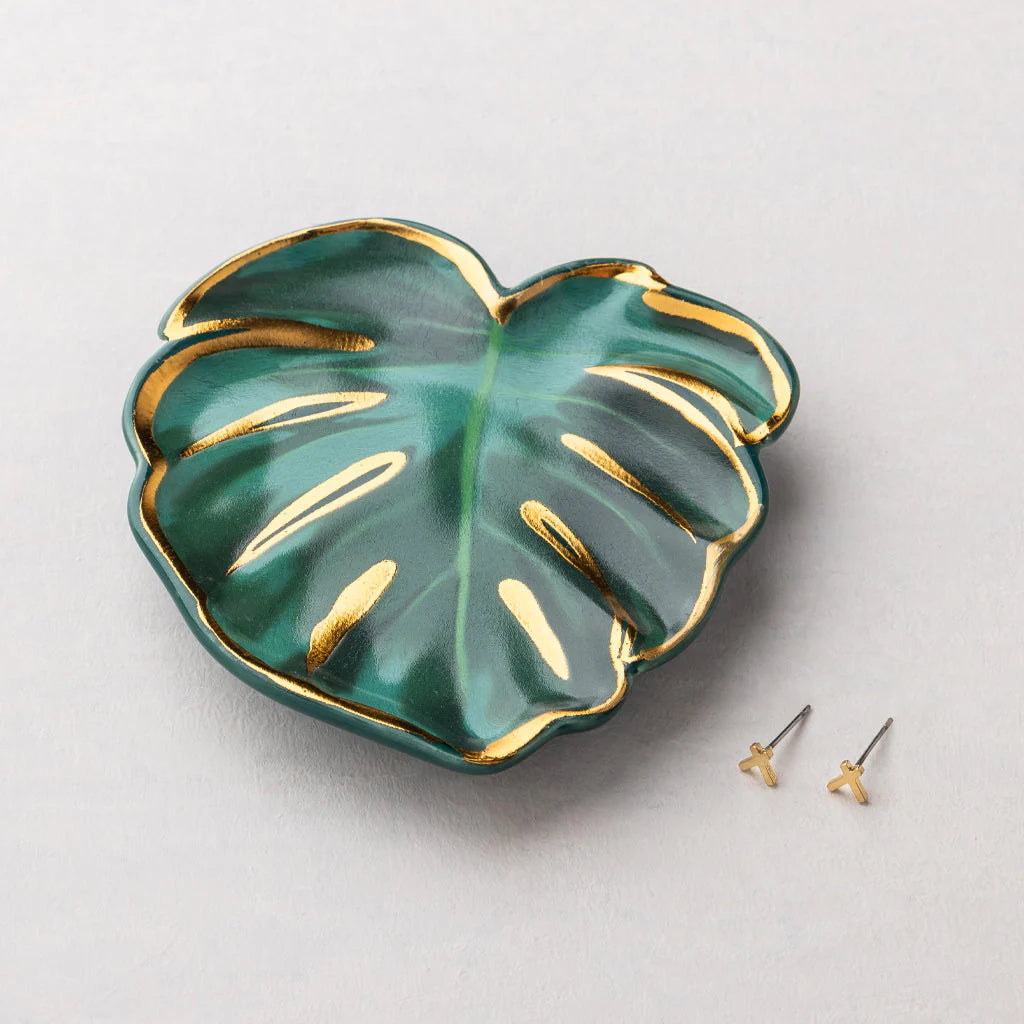Assiette à bijoux Feuille - Or
