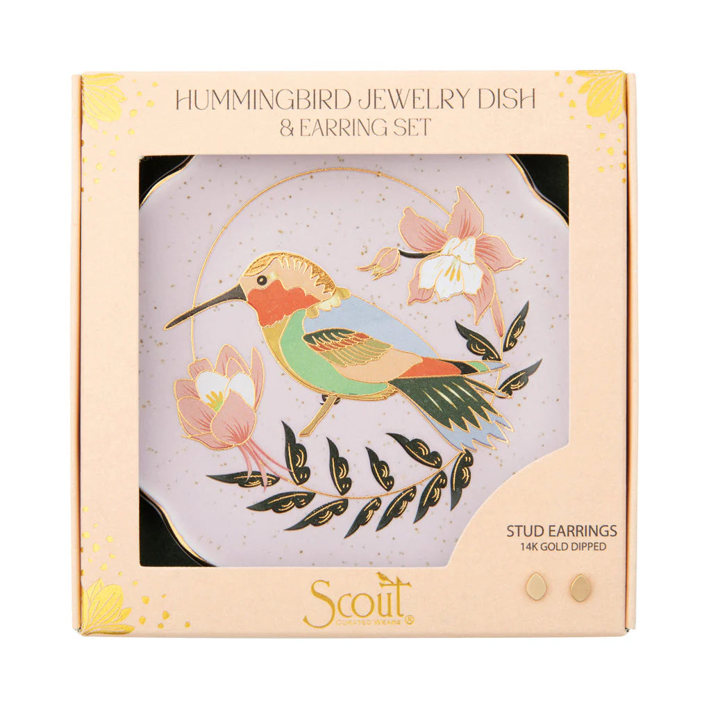 Assiette à bijoux Colibri - Or