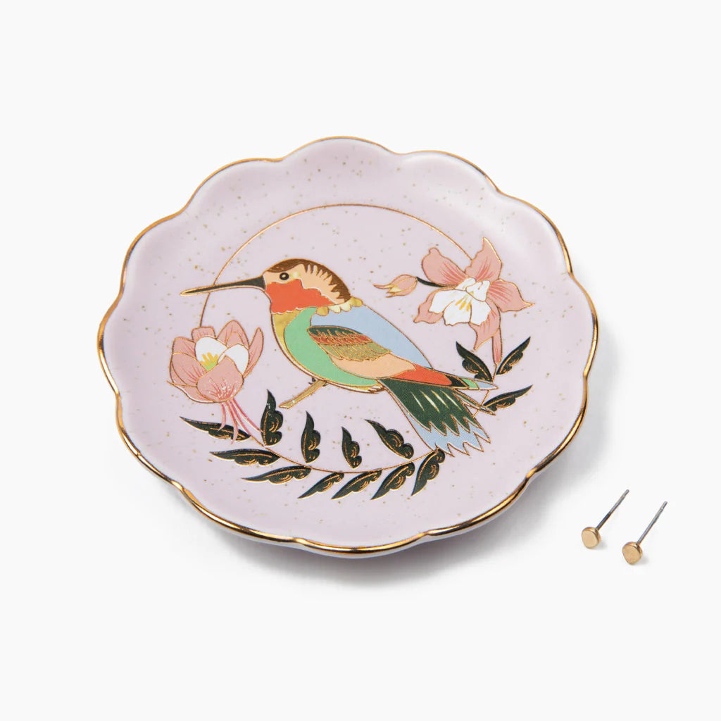 Assiette à bijoux Colibri - Or