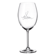 Verre gravé (vin 20 oz) - Je t'aime
