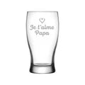 Verre à bière (20 oz) - Je t'aime papa