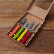 Ensemble de 4 ustensiles - Bois coloré