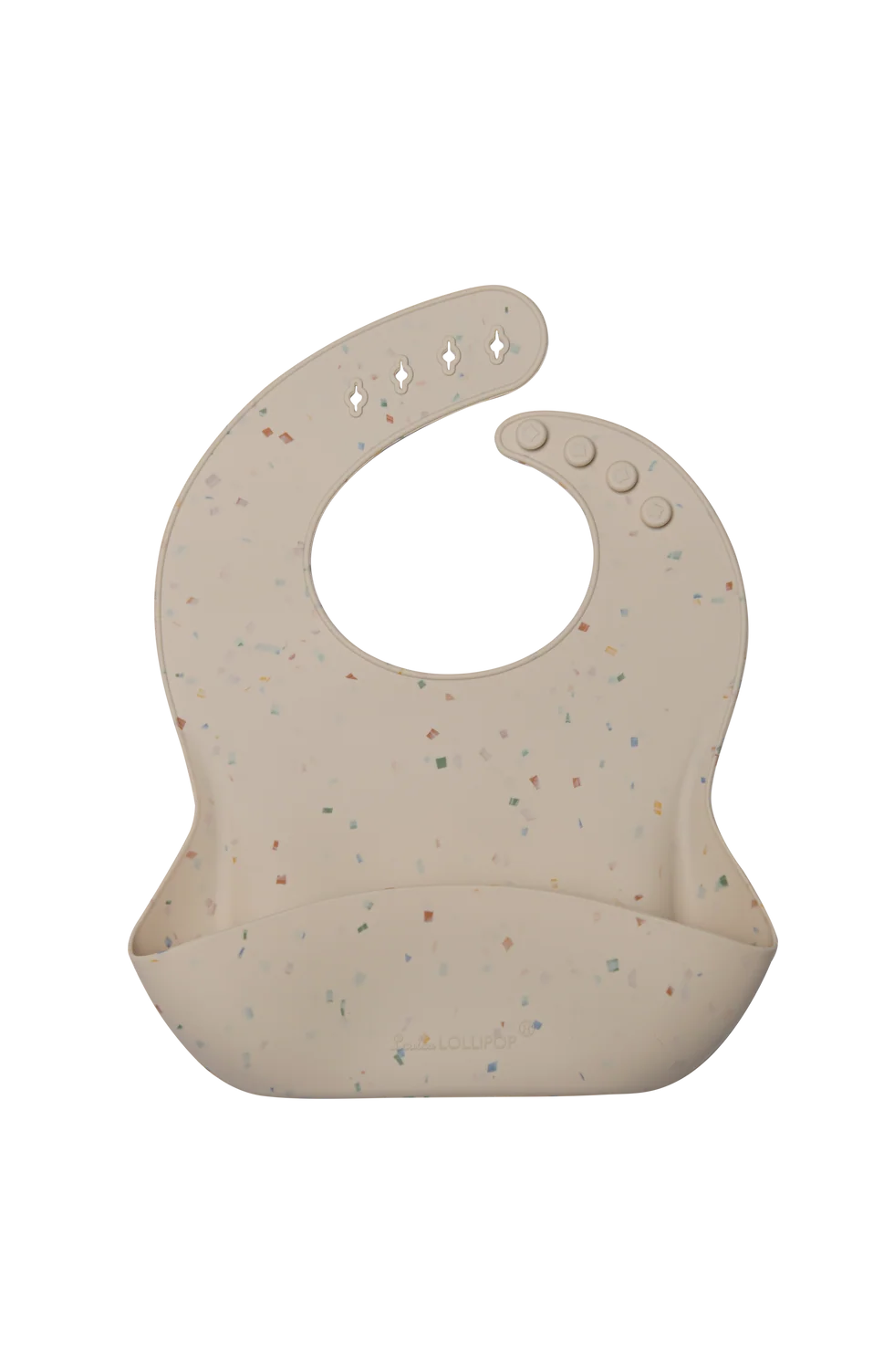 Bavoir en silicone - Avoine chiné
