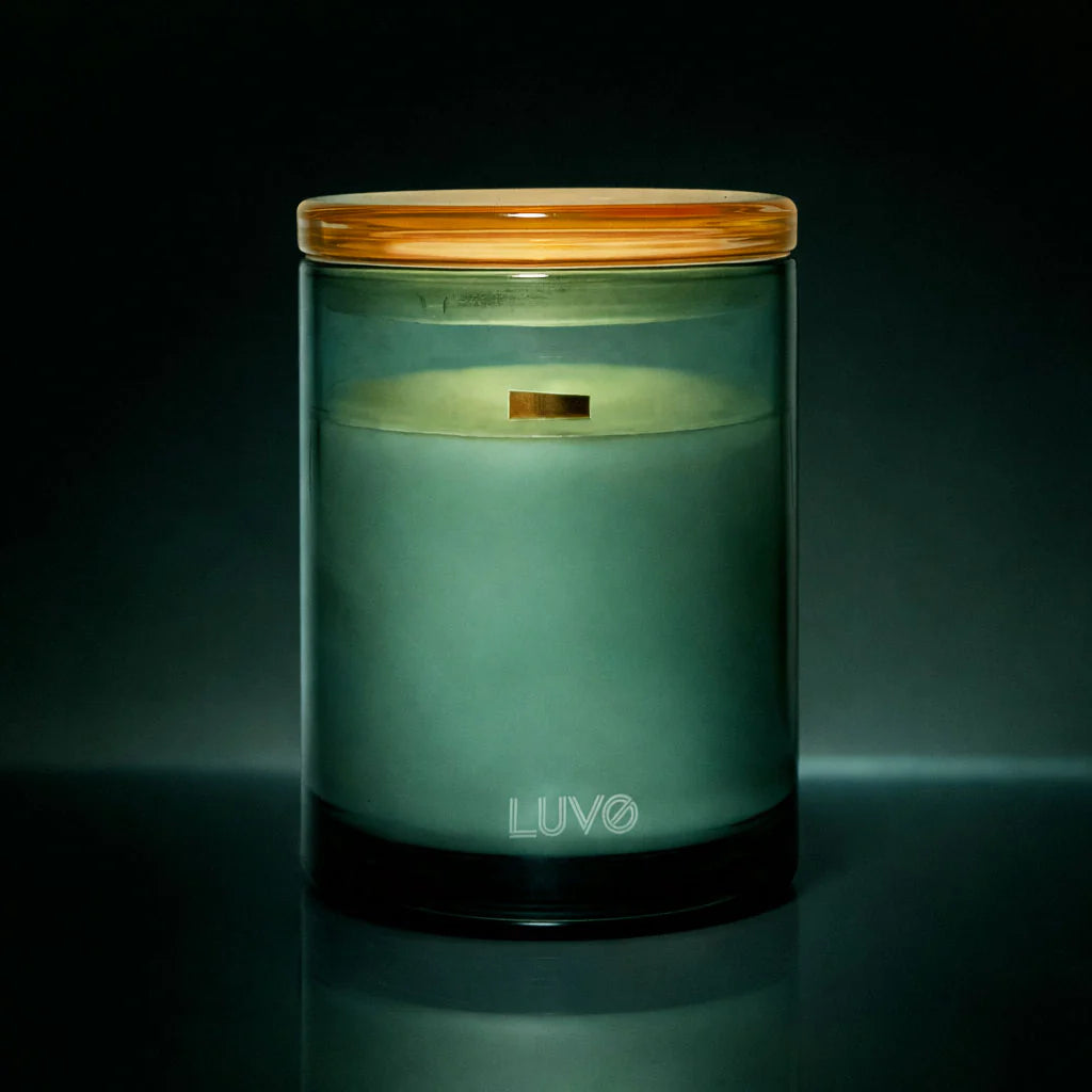 Chandelle parfumée à mèche en bois - Mandarine et résine
