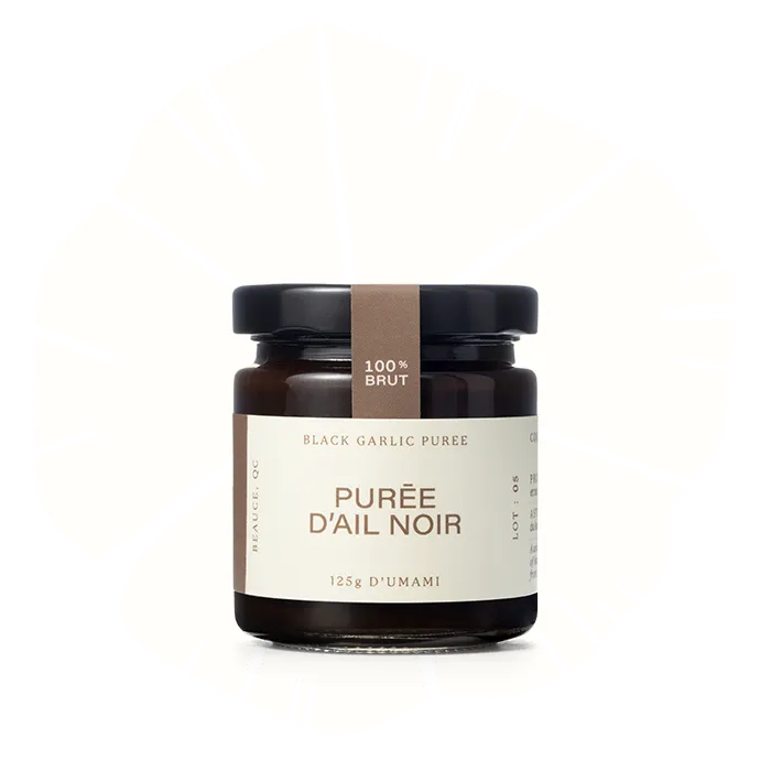 Duo coup de coeur - Purée d'ail noir et gelée d'ail noir