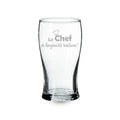 Verre à bière (20 oz) - Le chef a toujours raison
