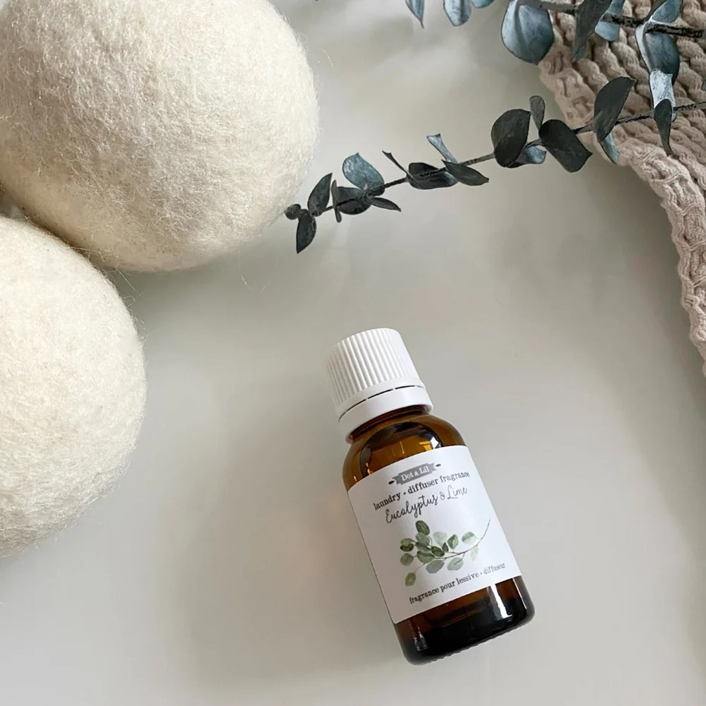 Huile parfumée pour lessive et diffuseur - Eucalyptus et lime