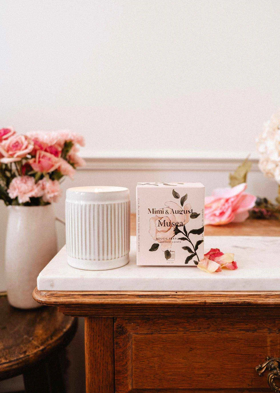 Bougie de soya réutilisable 8oz - Musea