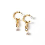 Boucles d'oreilles Havane - Or - Perle