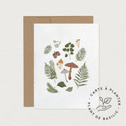 Carte de souhaits à planter - Récolte forestière