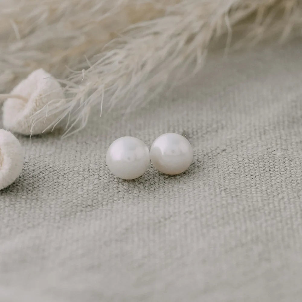 Boucles d'oreilles Perle - Argent