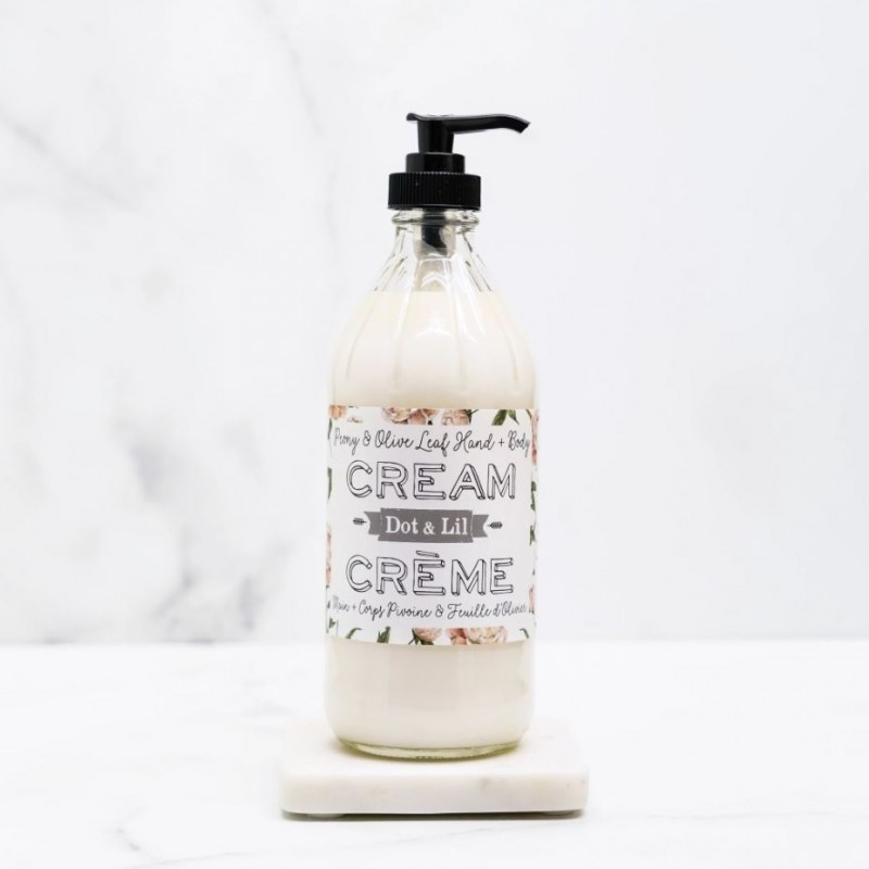 Crème mains et corps - Pivoine et feuille d'olivier