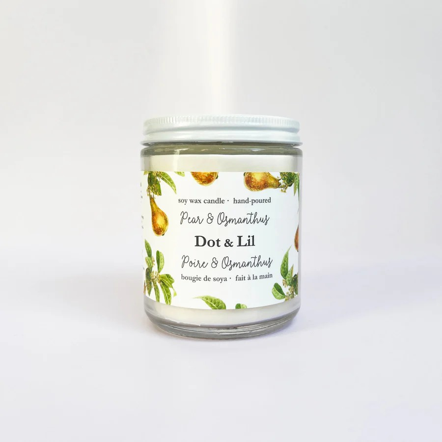 Chandelle de soja - Poire et osmanthus
