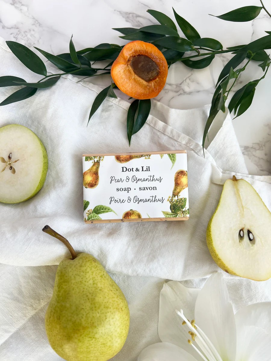 Savon en barre - Poire et osmanthus