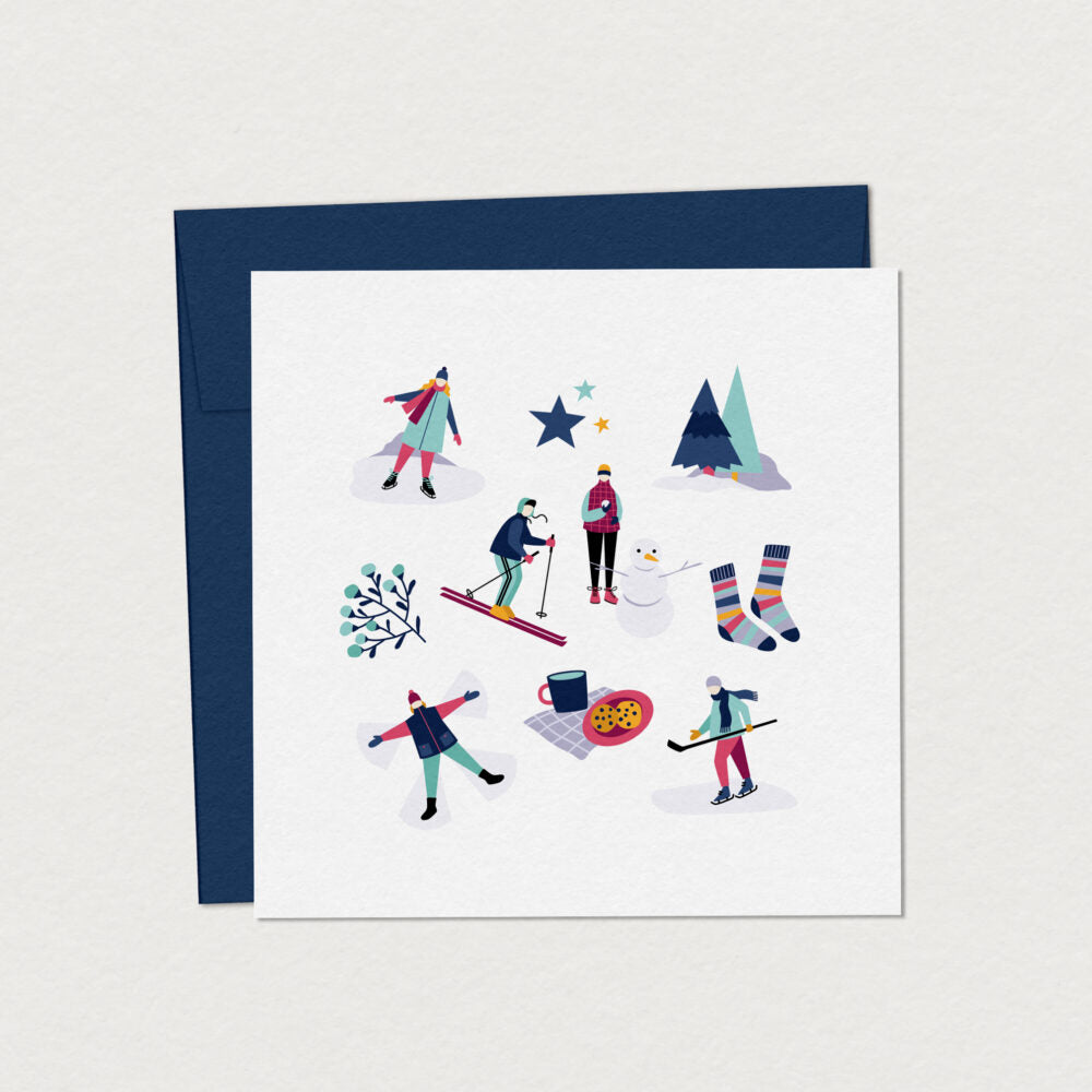 Carte carrée - Jour d'hiver