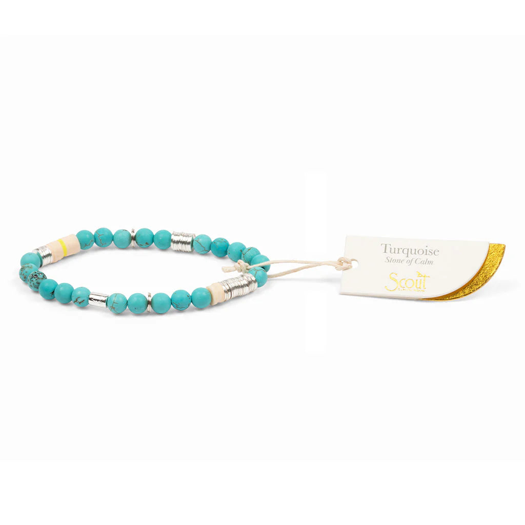 Bracelet intermix Turquoise - Argent