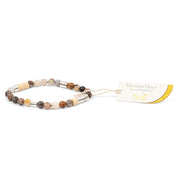 Bracelet intermix Onyx mexicain - Argent