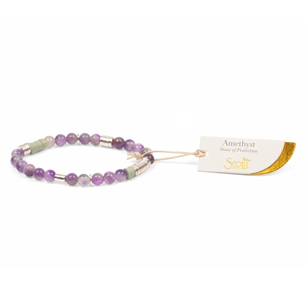 Bracelet intermix Améthyste - Argent