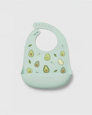 Bavoir en silicone - Avocado