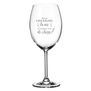 Verre gravé (vin 20 oz) - Sans enseignants, la vie n'aurait pas de classe