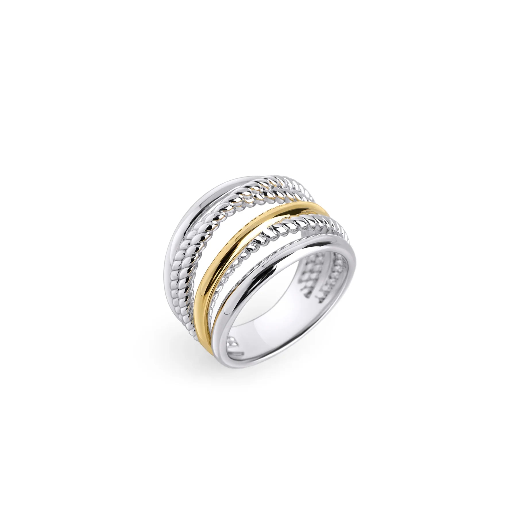 Bague Cala - Argent et or