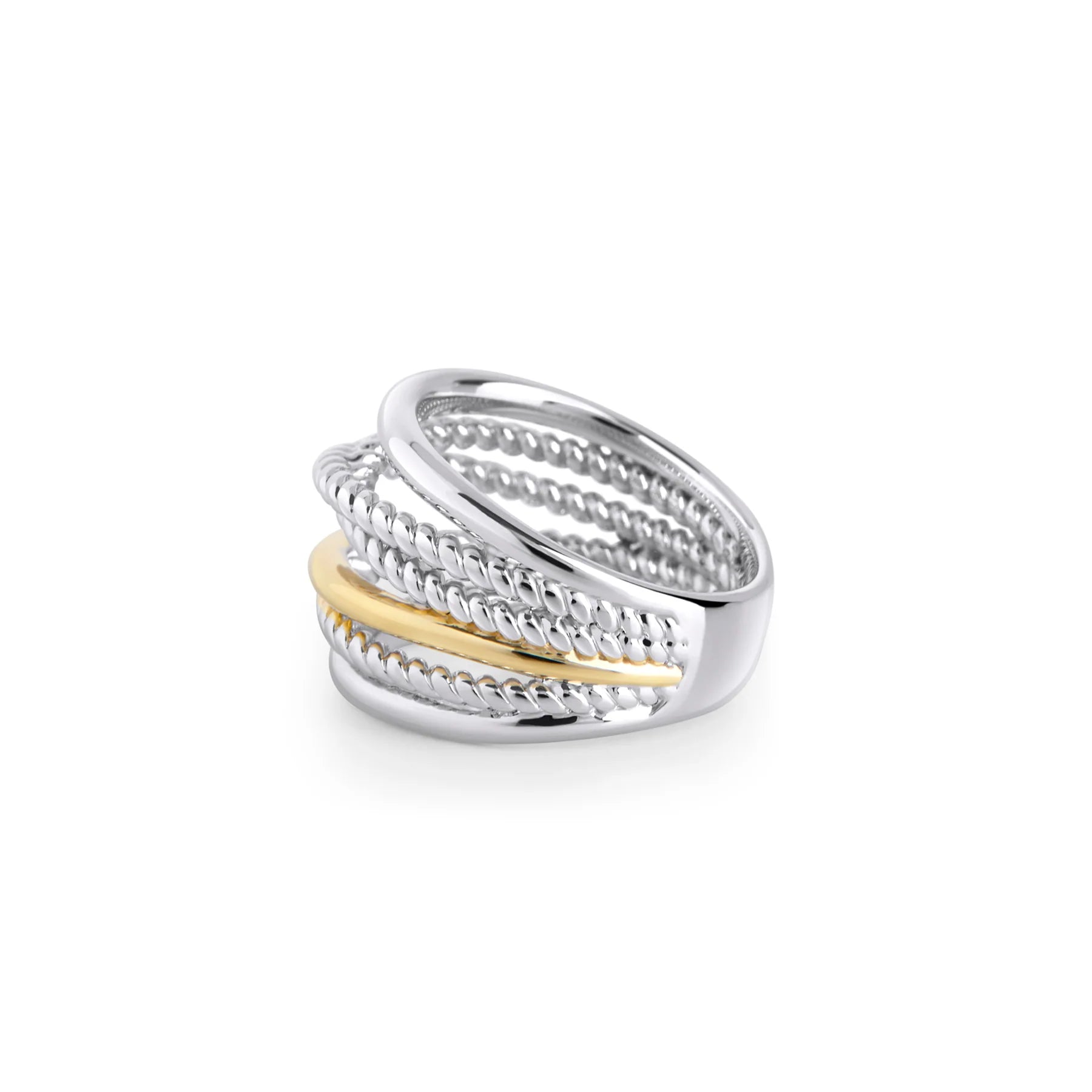 Bague Cala - Argent et or