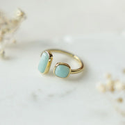 Bague Stone Sister Amazonite - Or