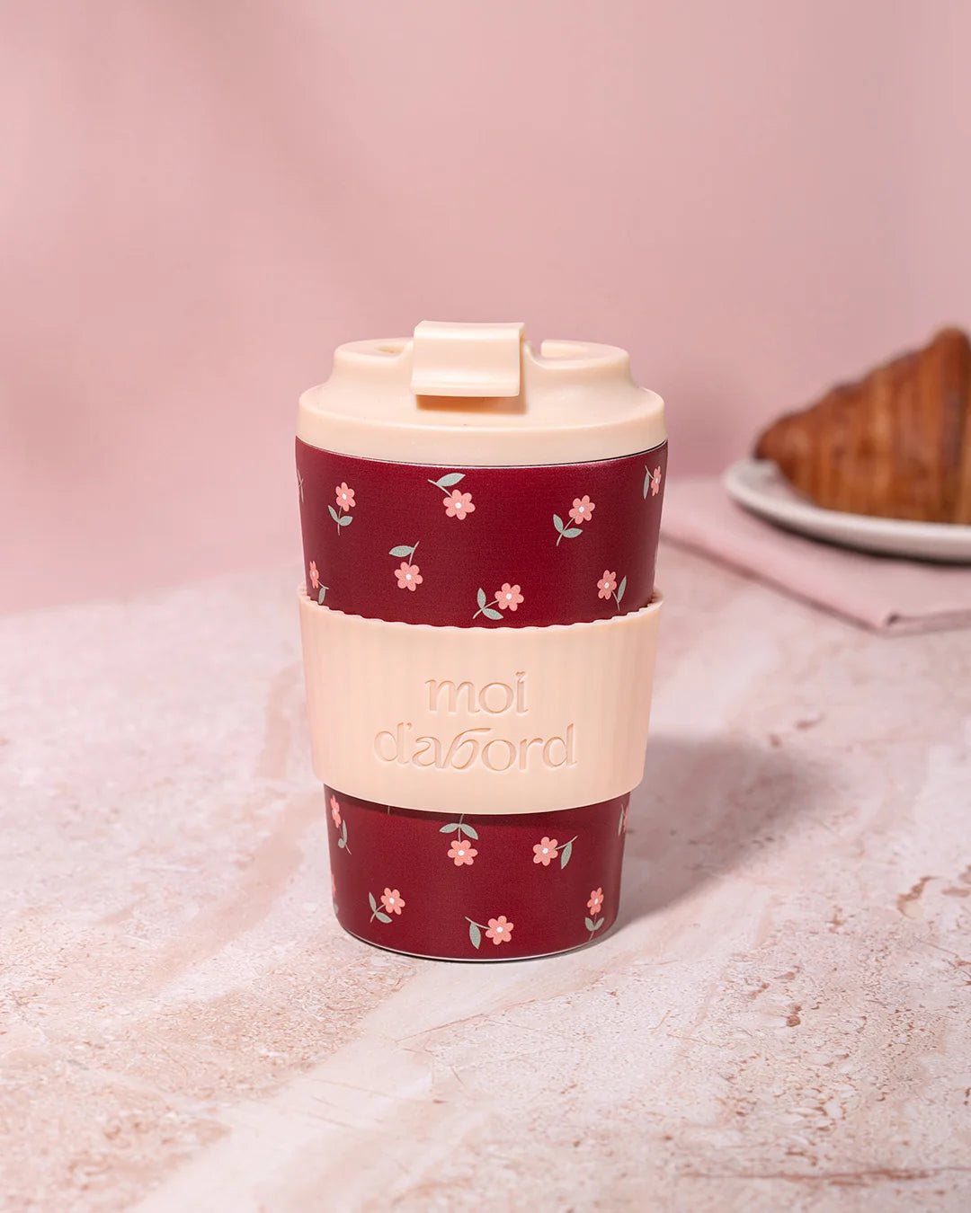 Tasse de voyage isotherme - Fleurs réconfortantes