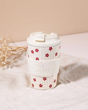 Tasse de voyage isotherme - Rayures florales