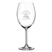 Verre gravé (vin 20 oz) - Tout est BIEN mieux autour du feu