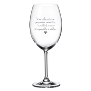 Verre gravé (vin 20 oz) - Une éducatrice passionée...