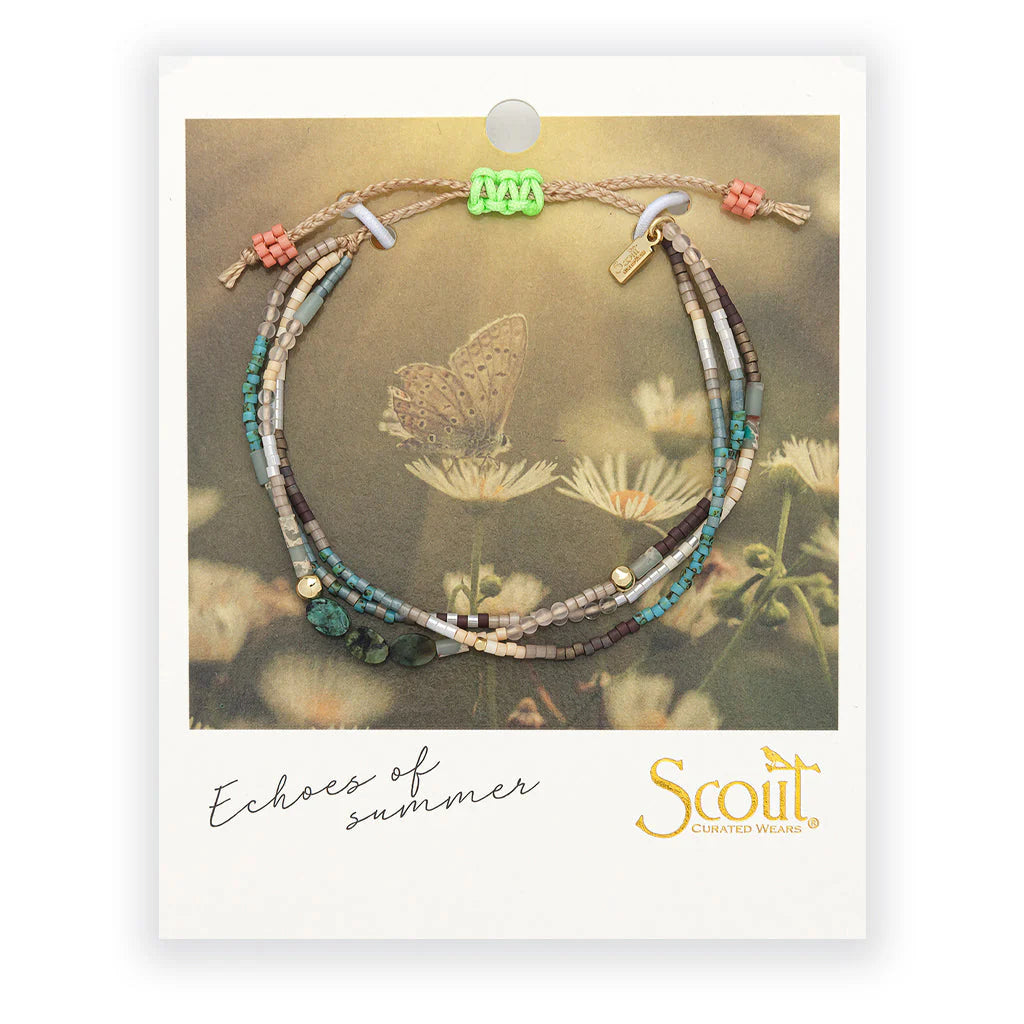 Bracelet mixed media Turquoise africaine (transformation) - Or