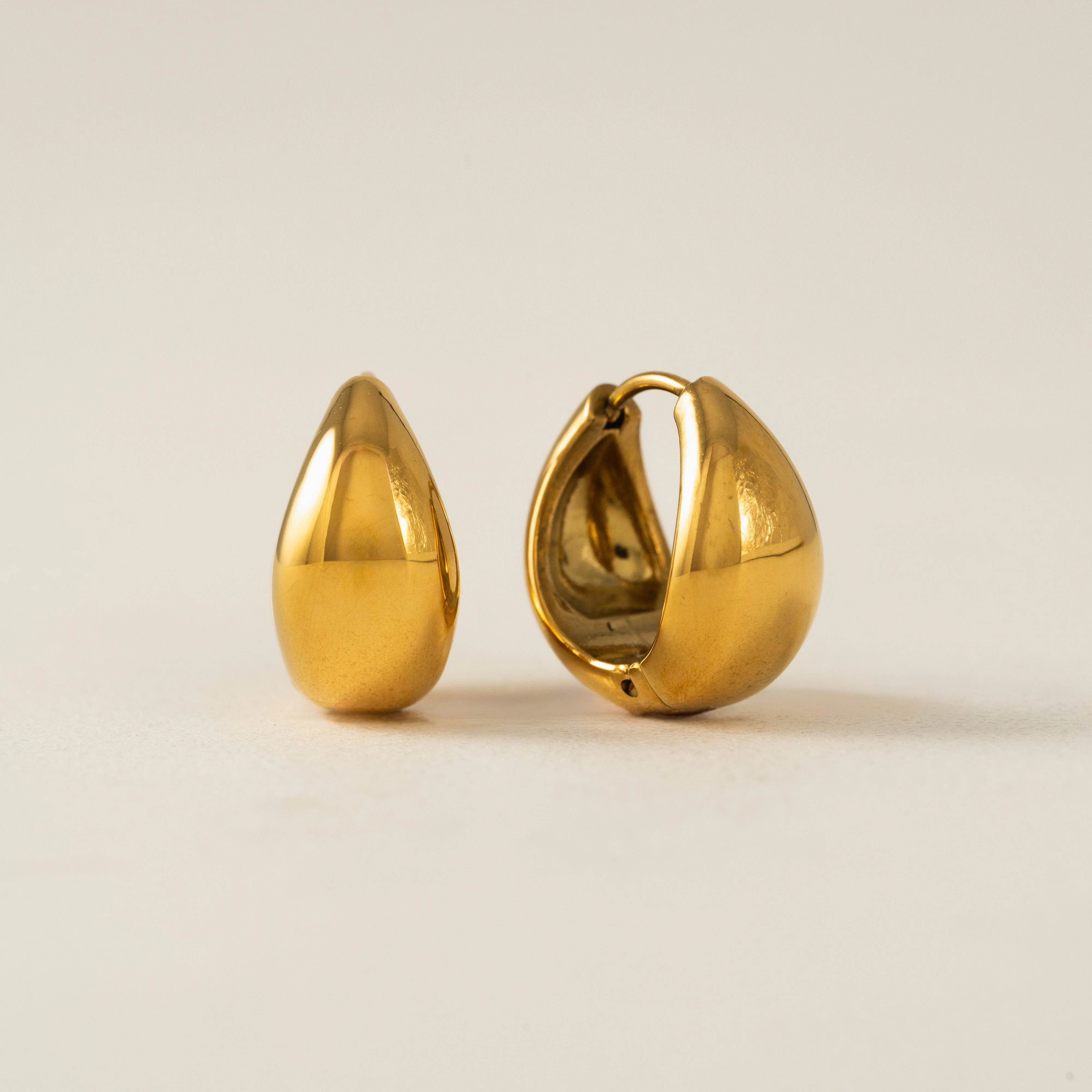 Boucles d'oreilles Oval puff - Or