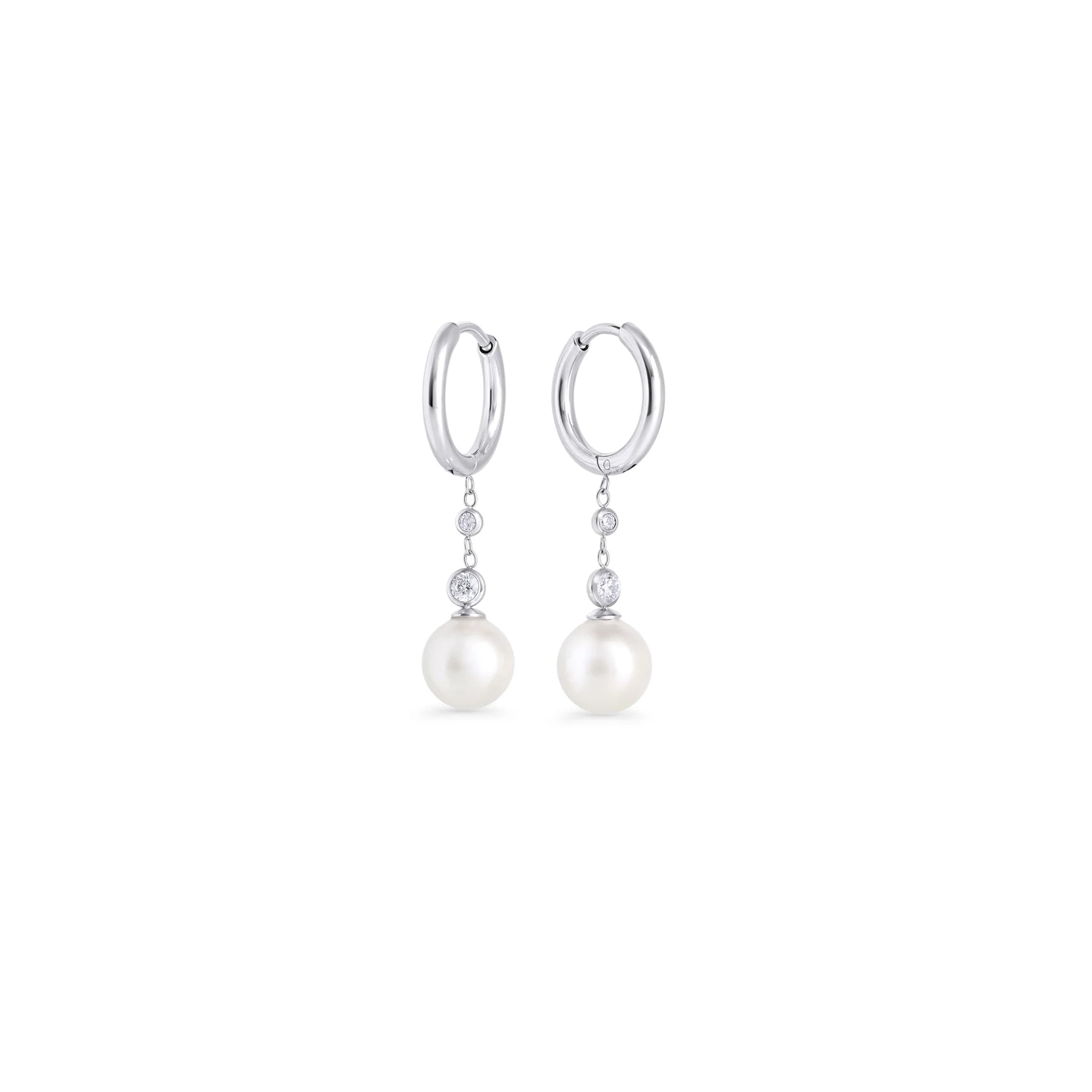 Boucles dormeuses Monroe - Argent