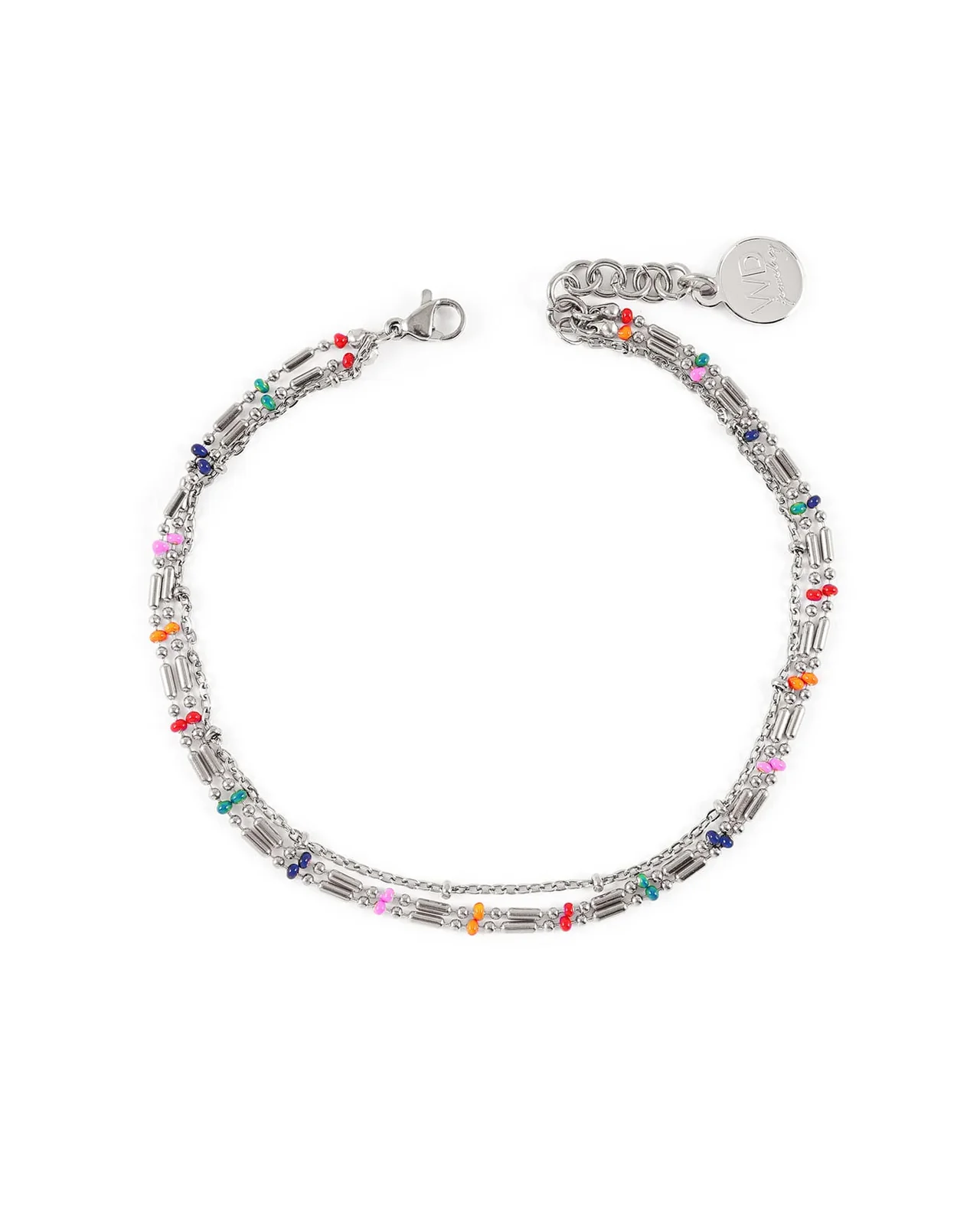 Bracelet de cheville Pebble - Argent