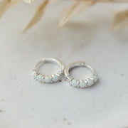 Boucles d'oreilles Opal kiss - Argent