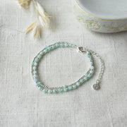 Bracelet Always Summer - Argent et amazonite