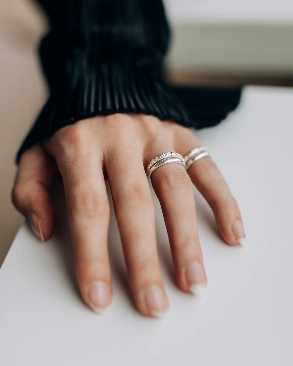 Bague Dopio - Argent Sterling