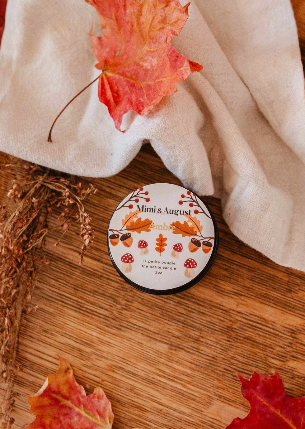 Mini bougie de soya 2 oz - Ambre