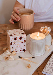 Bougie de soya réutilisable 8oz - Ambre