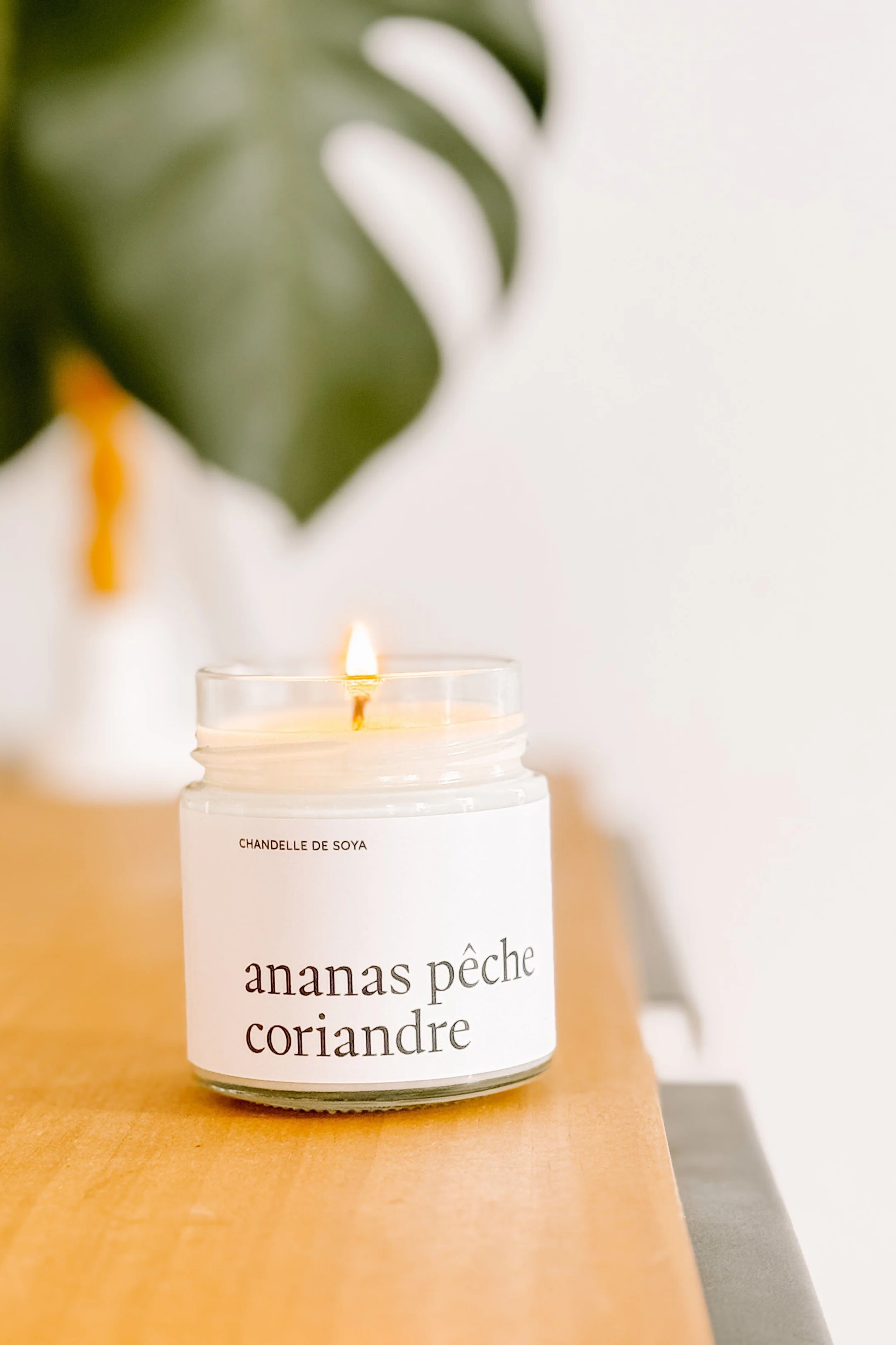 Chandelle de soya - Ananas pêche coriandre