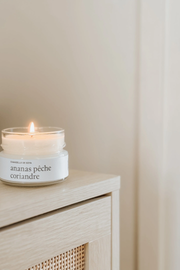 Chandelle de soya - Ananas pêche coriandre