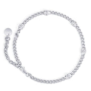 Bracelet de cheville Elysia - Argent